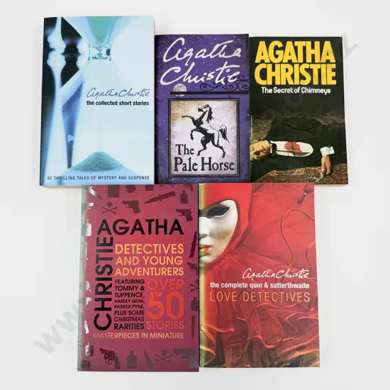 Five Paperback Editions by Agatha Christie