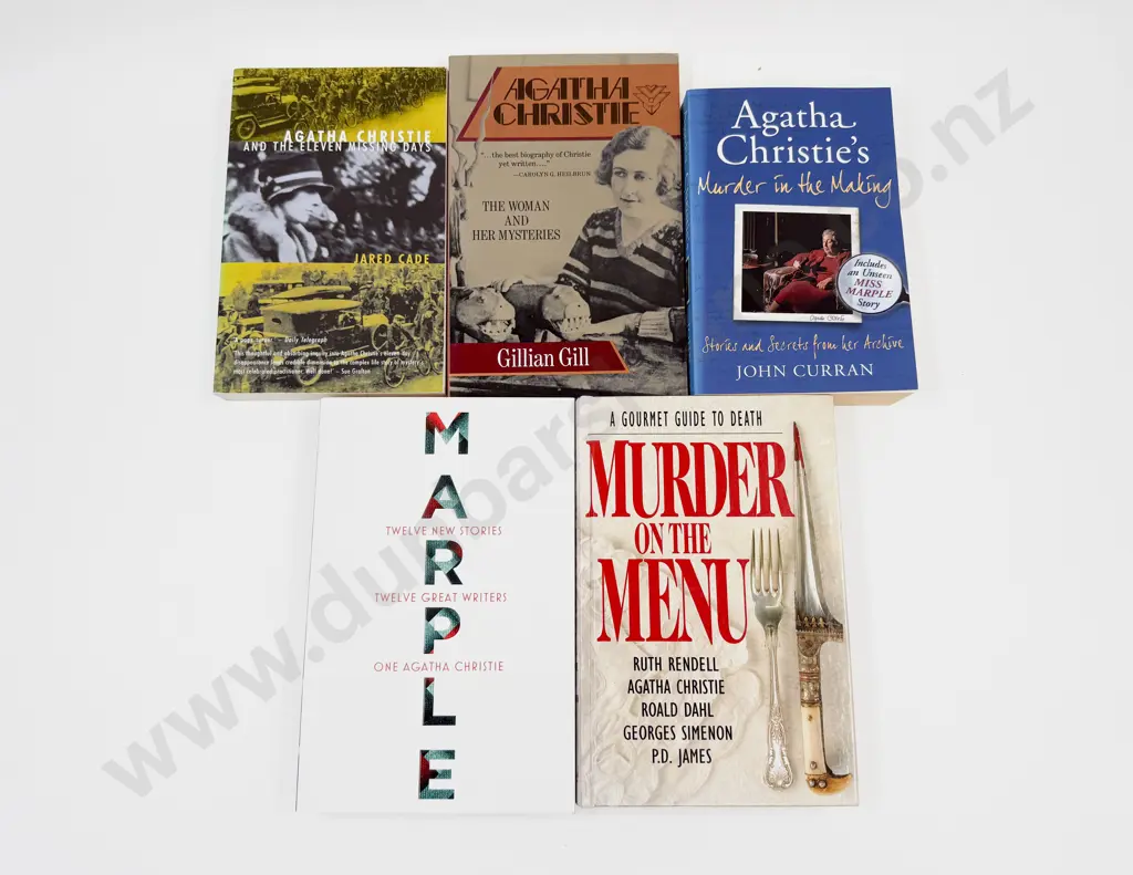 Five Volumes Relating To Agatha Christie Image 1++