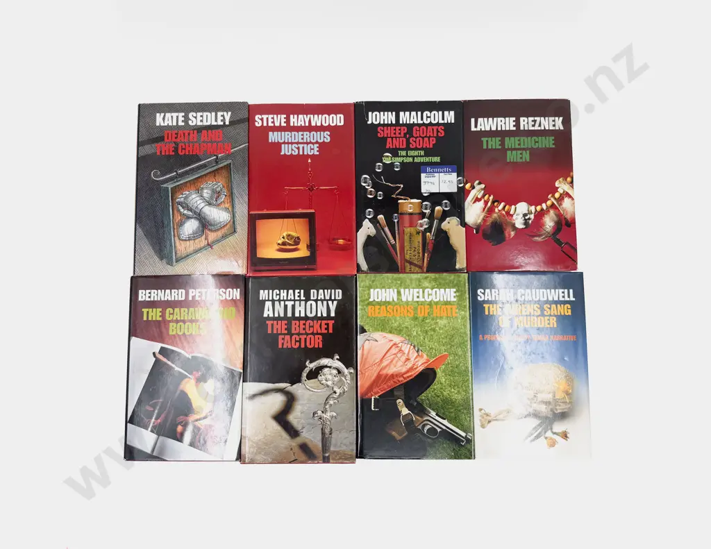 Eight Assorted Collins Crime Club Hardback Novels Image 1++