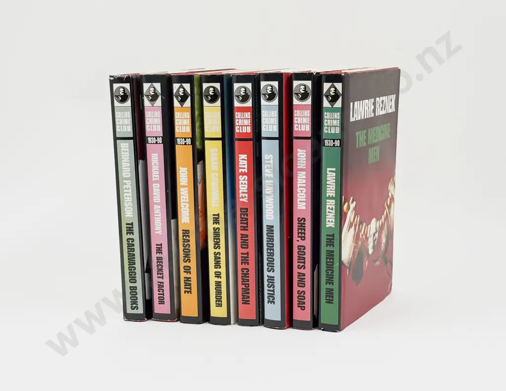 Eight Assorted Collins Crime Club Hardback Novels Image 1++
