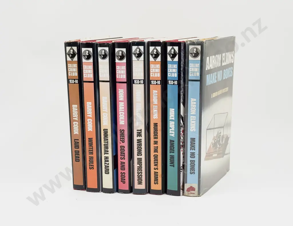 Eight Assorted Collins Crime Club Hardback Novels Image 1++