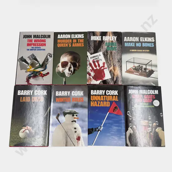 Eight Assorted Collins Crime Club Hardback Novels