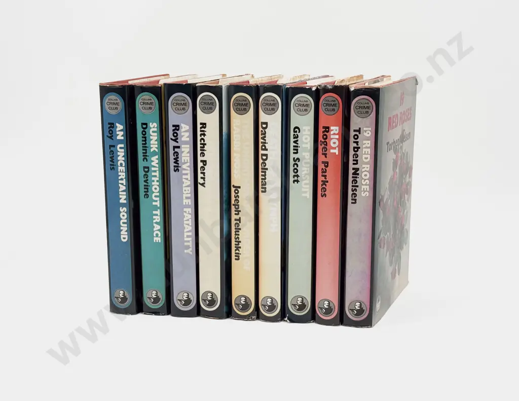 Nine Assorted Collins Crime Club Hardback Novels Image 1++