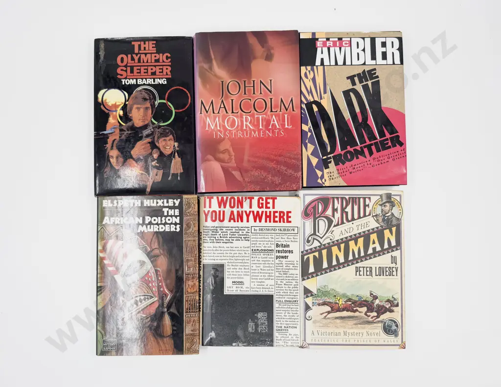 Six Assorted Hardback Crime Novels Image 1++