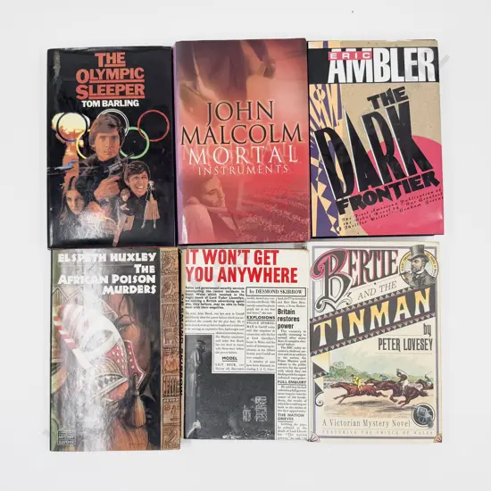 Six Assorted Hardback Crime Novels