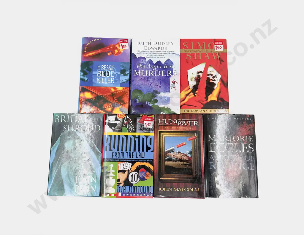 Seven Assorted Collins Crime Hardback Novels Image 1++