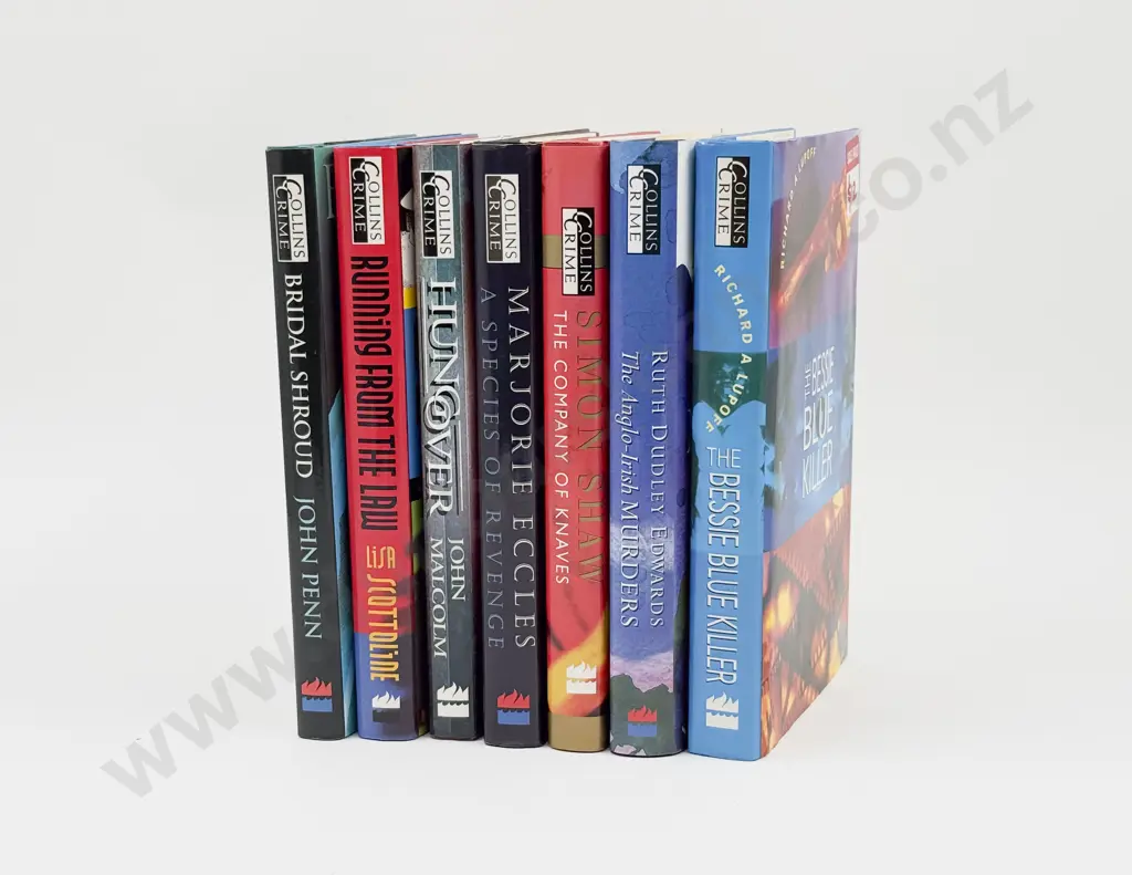 Seven Assorted Collins Crime Hardback Novels Image 1++