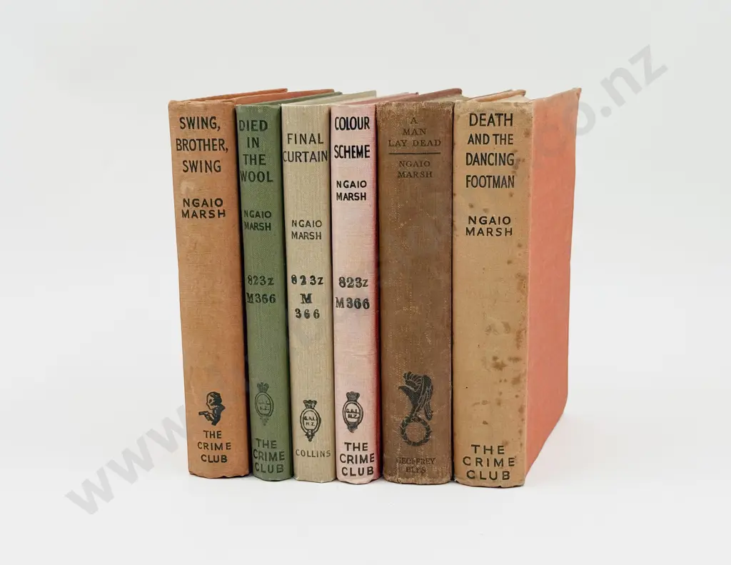Six Assorted Vintage Volumes by Dame Ngaio Marsh Image 1++