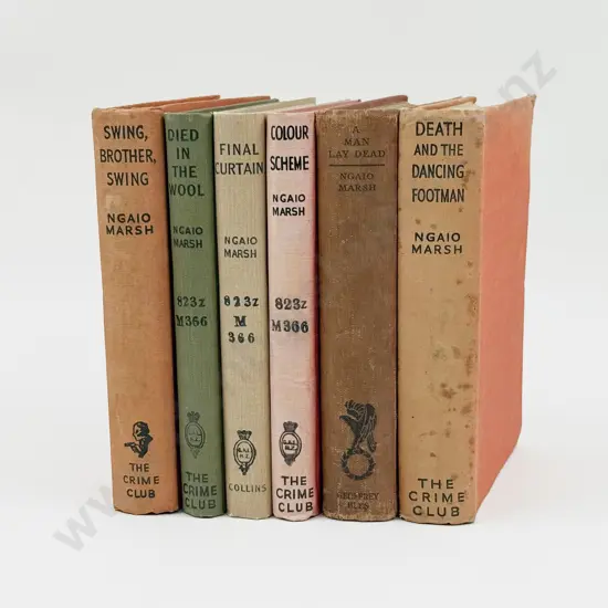 Six Assorted Vintage Volumes by Dame Ngaio Marsh