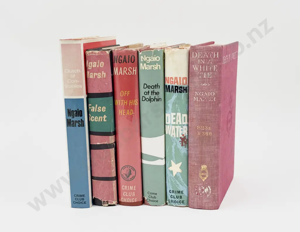 Six Assorted Vintage Volumes by Dame Ngaio Marsh Image 1++
