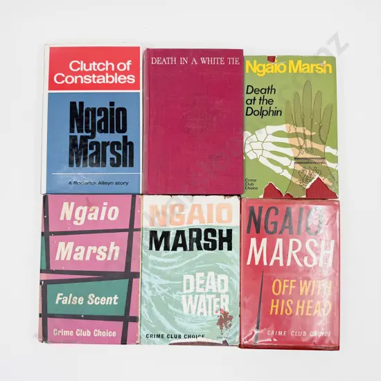 Six Assorted Vintage Volumes by Dame Ngaio Marsh