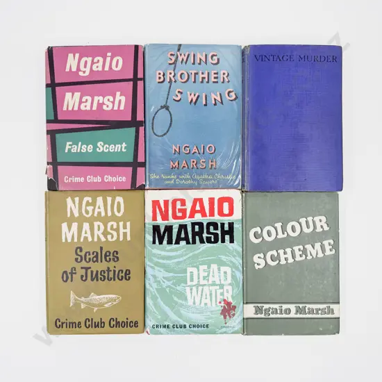 Six Assorted Vintage Volumes by Dame Ngaio Marsh
