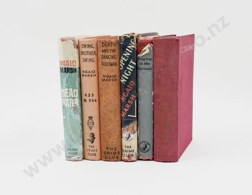 Six Assorted Vintage Volumes by Dame Ngaio Marsh Image 1++