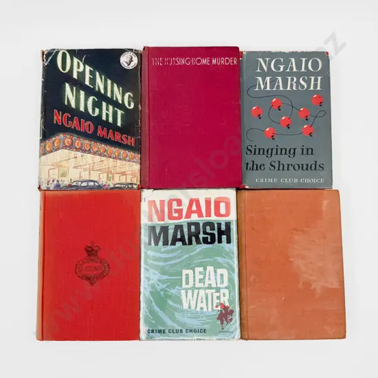 Six Assorted Vintage Volumes by Dame Ngaio Marsh