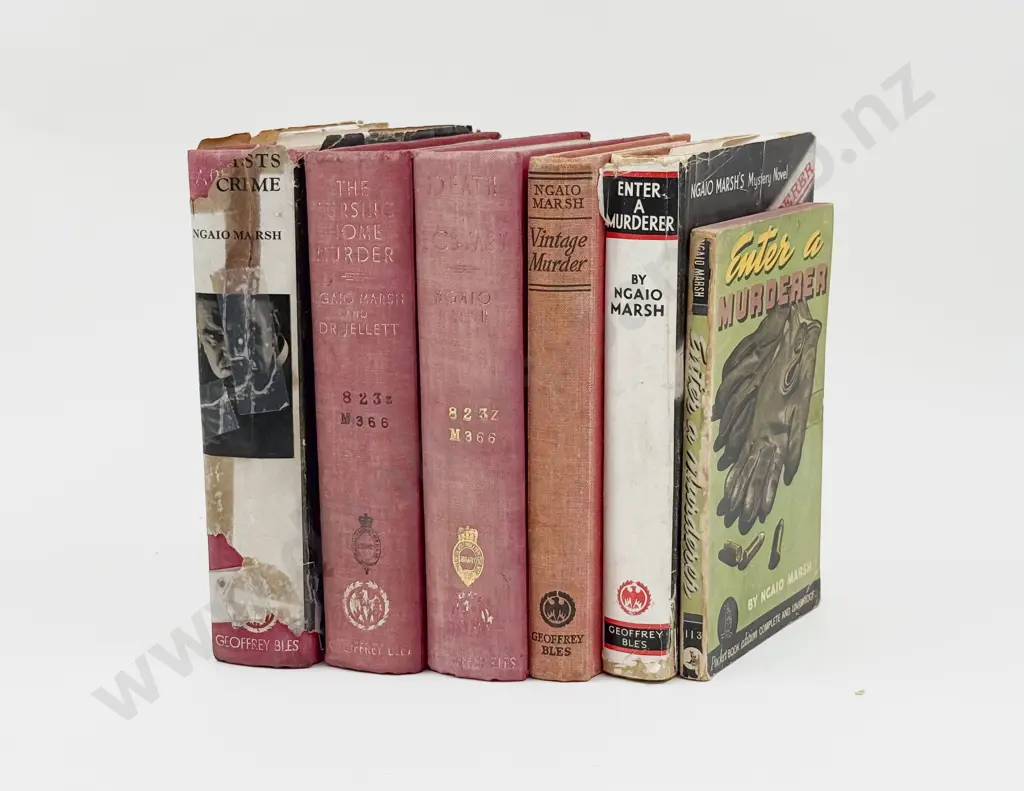 Six Assorted Vintage Volumes by Dame Ngaio Marsh Image 1++