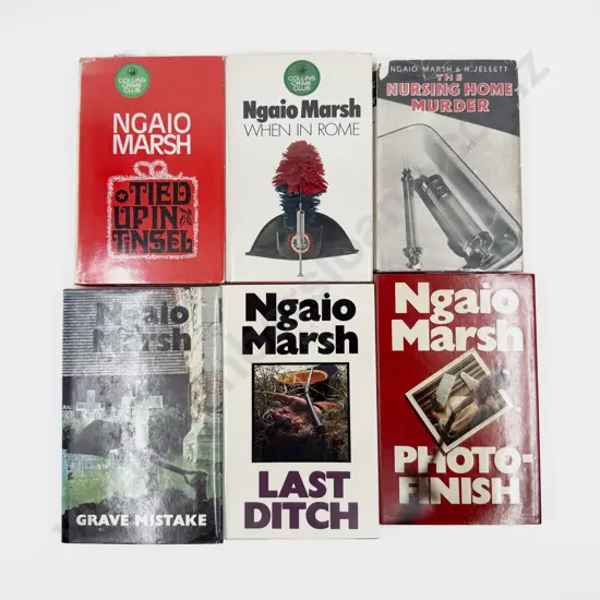 Six Assorted Vintage Volumes by Dame Ngaio Marsh