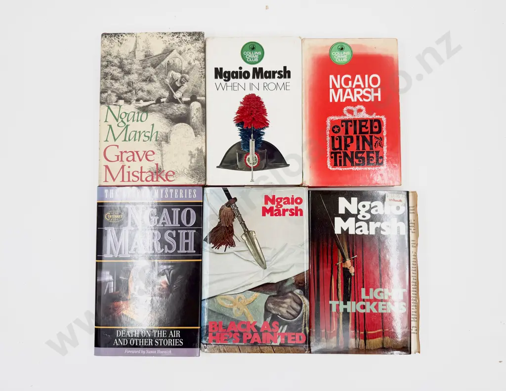 Six Assorted Volumes by Dame Ngaio Marsh Image 1++