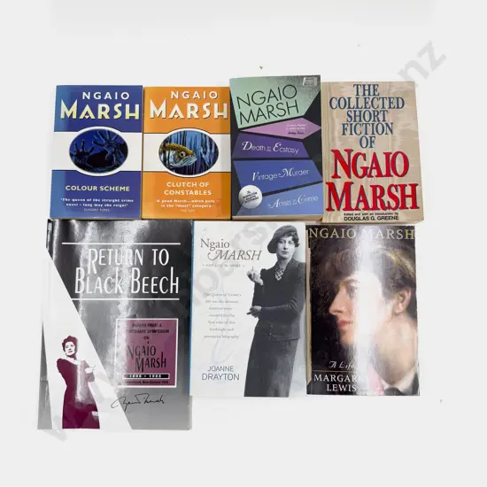 Four Assorted novels By Dame Ngaio Marsh & Three Non Fiction Volumes