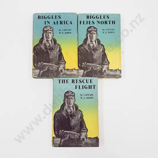 Three Captain W E Johns Biggles Volumes