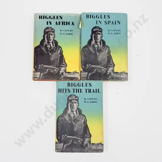 Three Captain W E Johns Biggles Volumes