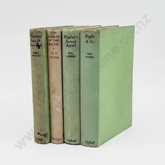 Four Captain W E Johns Biggles Volumes