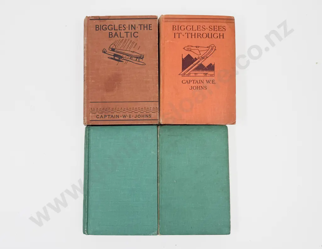 Four Captain W E Johns Biggles Volumes Image 1++
