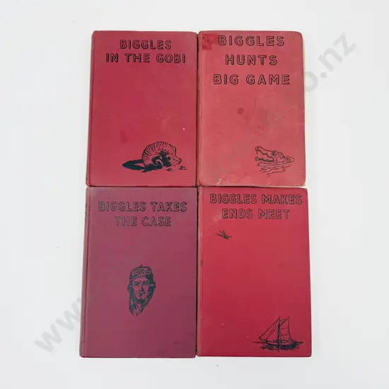 Four Captain W E Johns Biggles Volumes