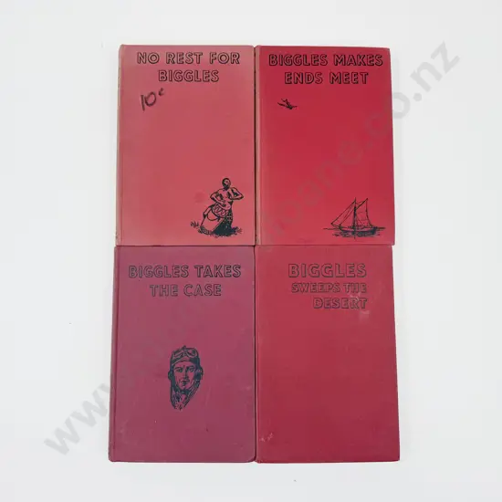 Four Captain W E Johns Biggles Volumes
