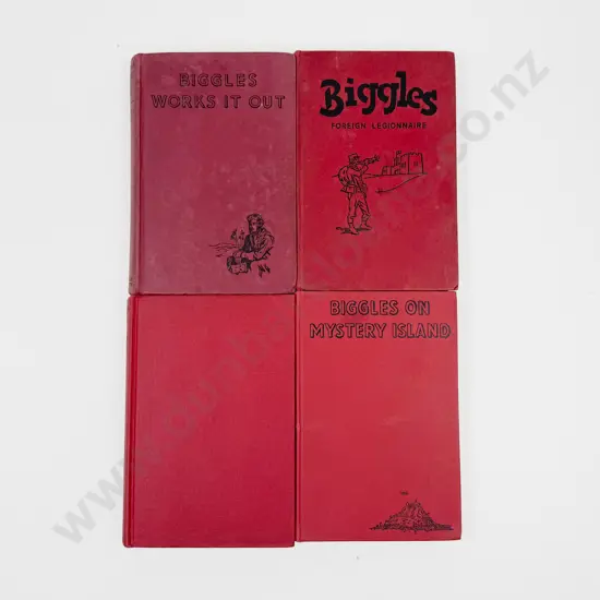 Four Captain W E Johns Biggles Volumes