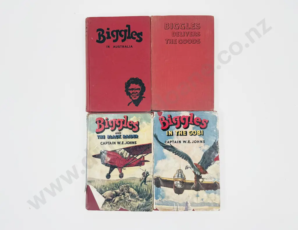 Four Captain W E Johns Biggles Volumes Image 1++