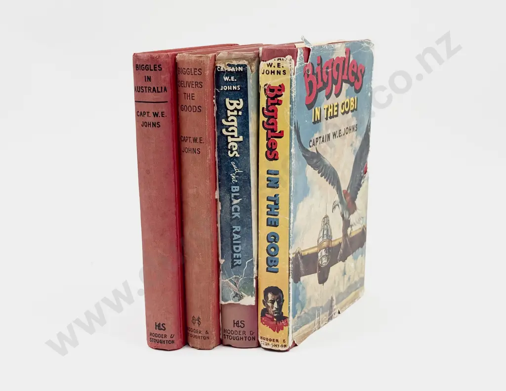 Four Captain W E Johns Biggles Volumes Image 1++