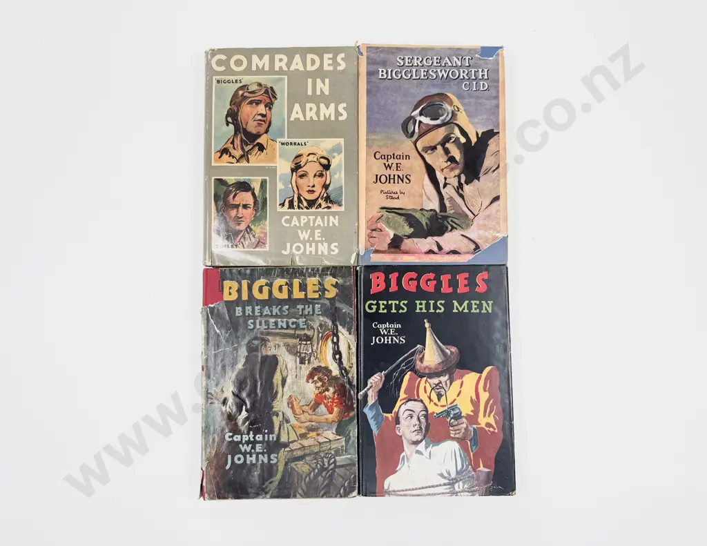 Four Captain W E Johns Biggles Volumes Image 1++
