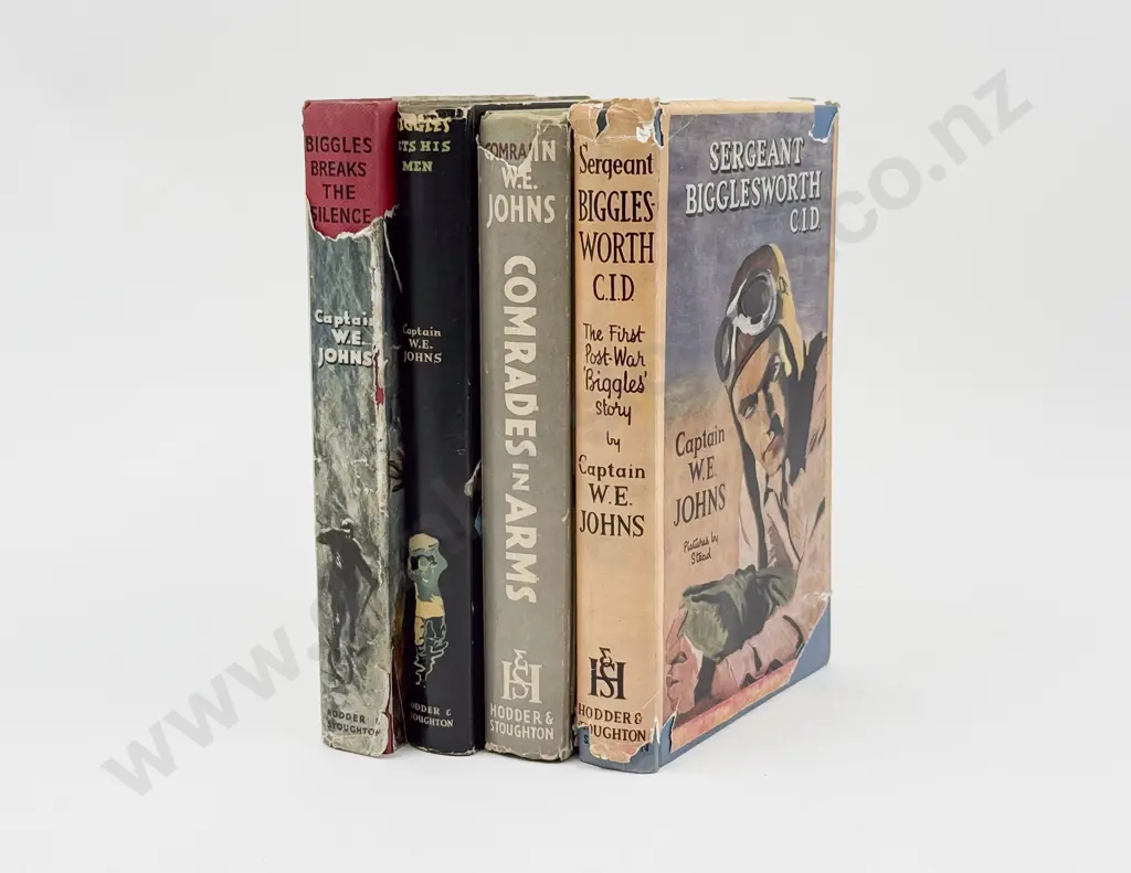 Four Captain W E Johns Biggles Volumes Image 1++
