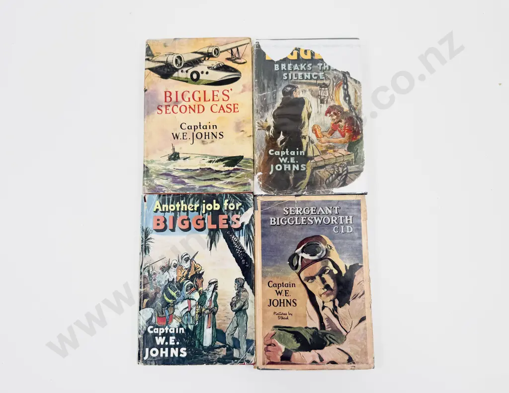 Four Captain W E Johns Biggles Volumes Image 1++