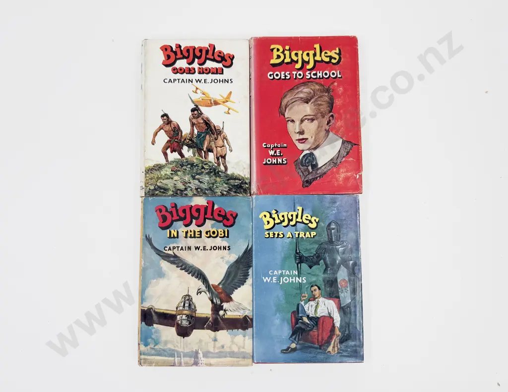 Four Captain W E Johns Biggles Volumes Image 1++