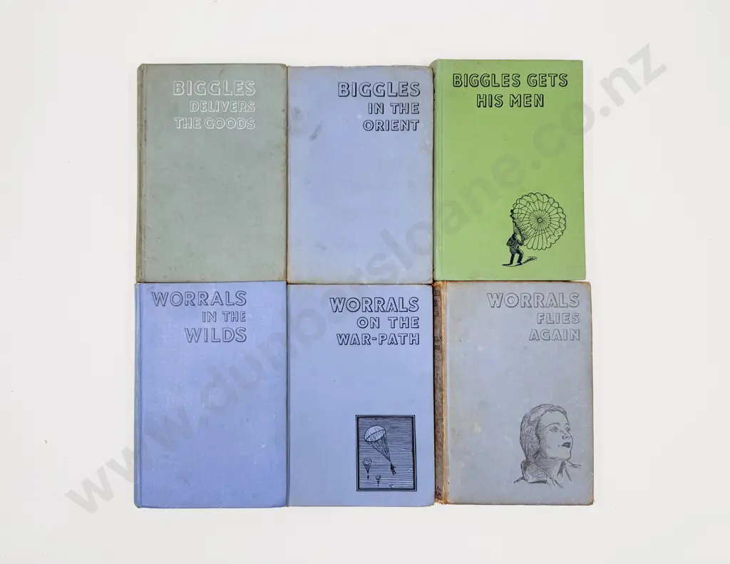 Six Captain W E Johns Biggles Volumes Image 1++