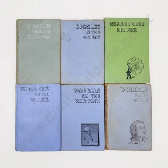 Six Captain W E Johns Biggles Volumes
