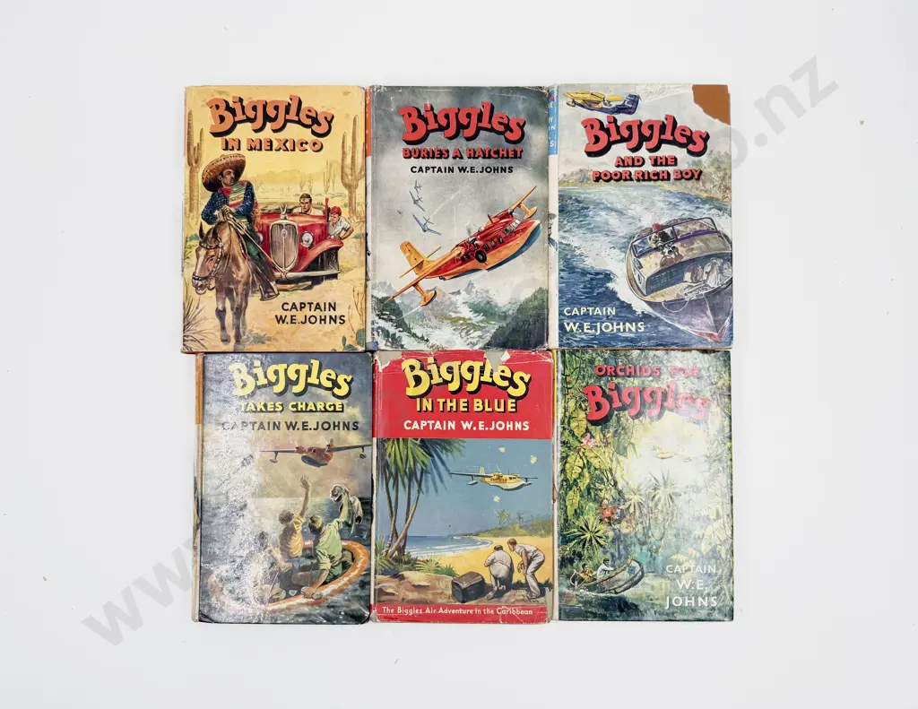 Six Captain W E Johns Biggles Volumes Image 1++