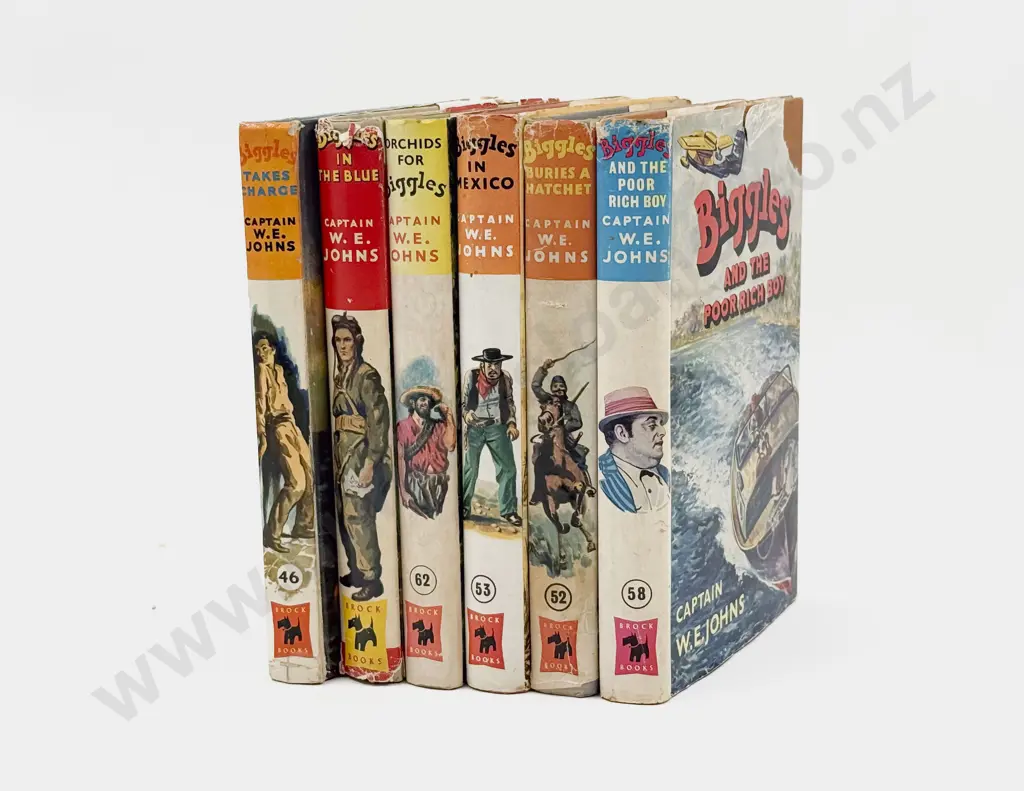 Six Captain W E Johns Biggles Volumes Image 1++