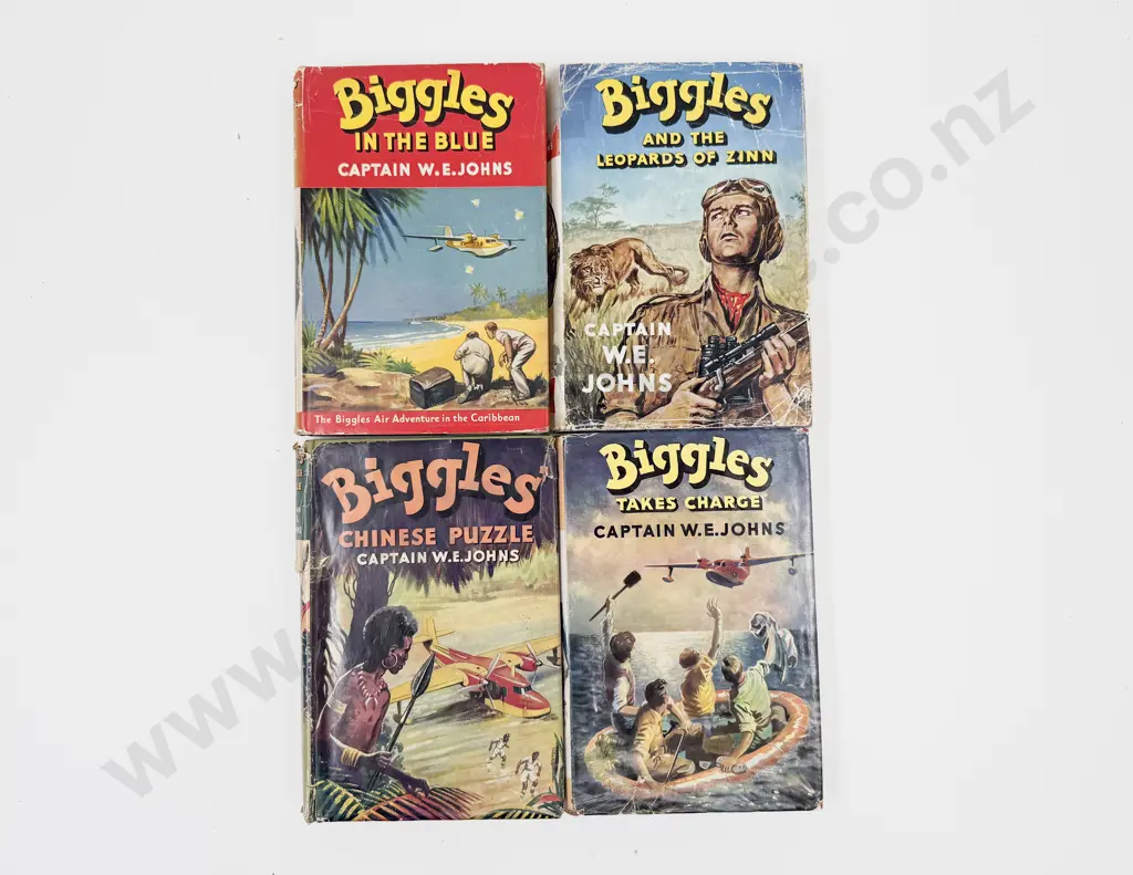 Four Captain W E Johns Biggles Volumes Image 1++