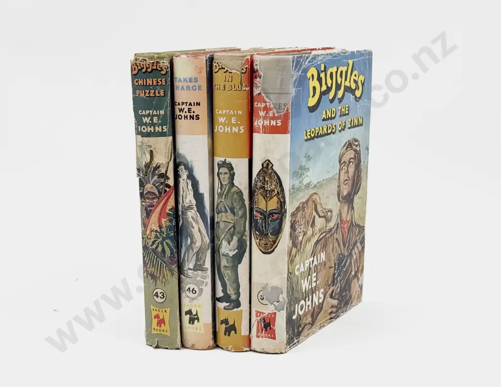 Four Captain W E Johns Biggles Volumes Image 1++