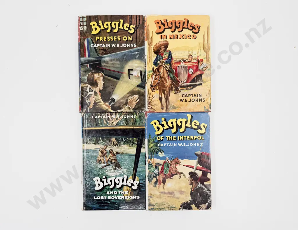 Four Captain W E Johns Biggles Volumes Image 1++