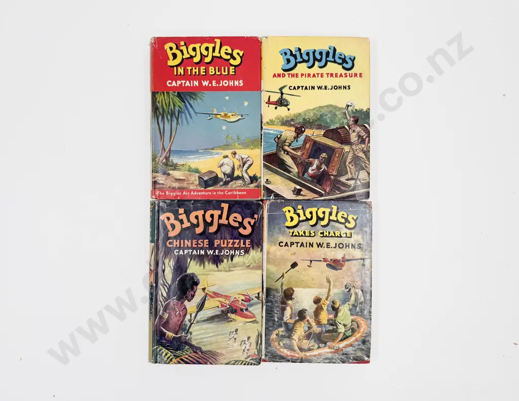 Four Captain W E Johns Biggles Volumes Image 1++