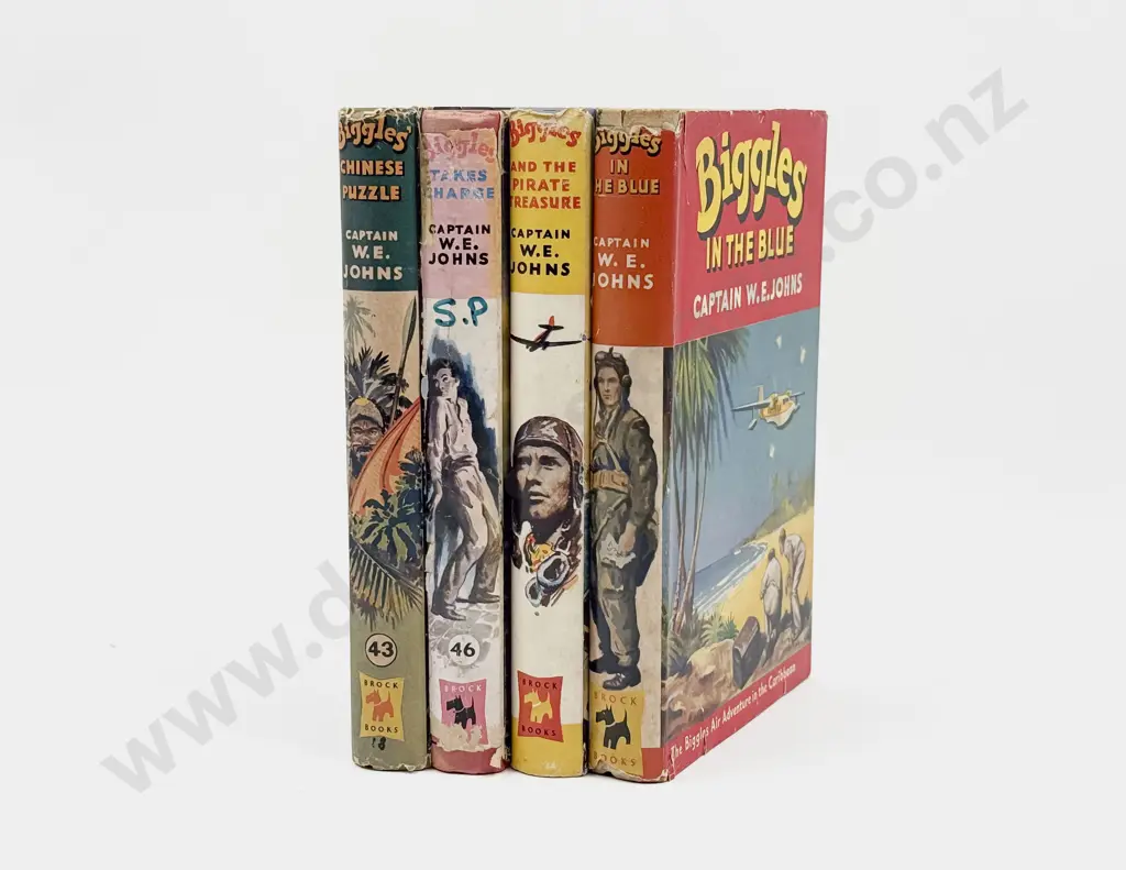 Four Captain W E Johns Biggles Volumes Image 1++