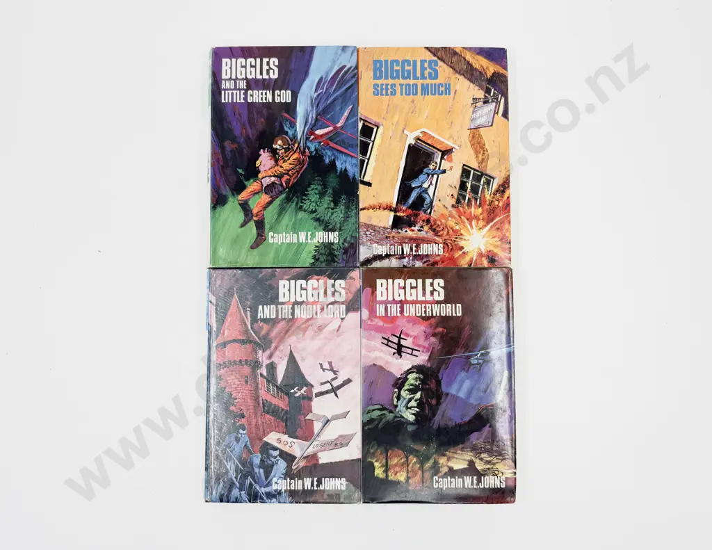 Four Captain W E Johns Biggles Volumes Image 1++