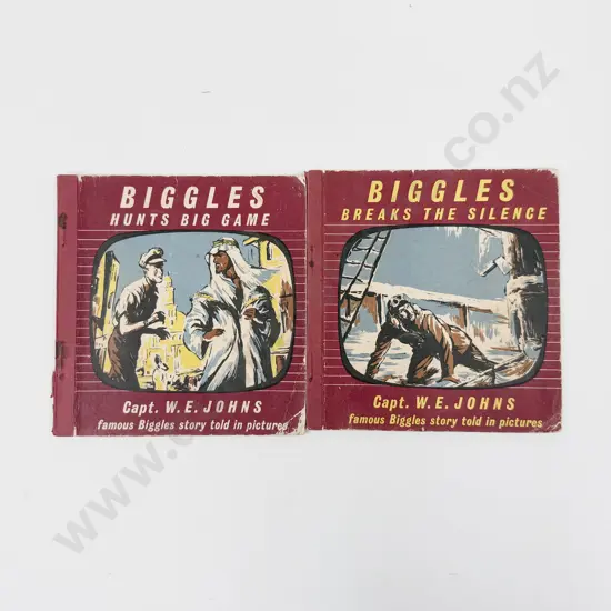 Two Captain W E Johns Biggles Comics
