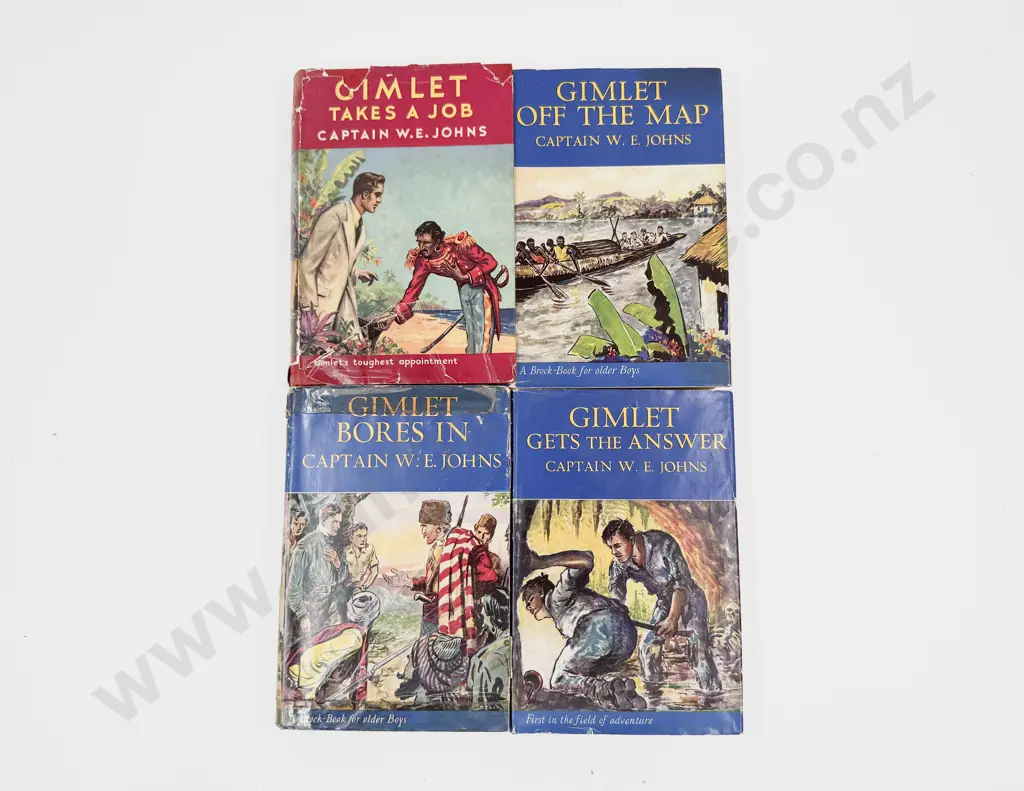 Four Captain W E Johns Gimlet Volumes Image 1++