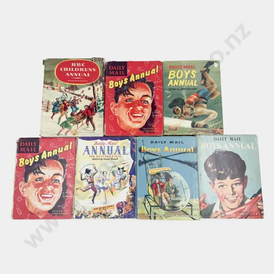 Five Vintage Daily Mail Annuals & One BBC Childrens Annual
