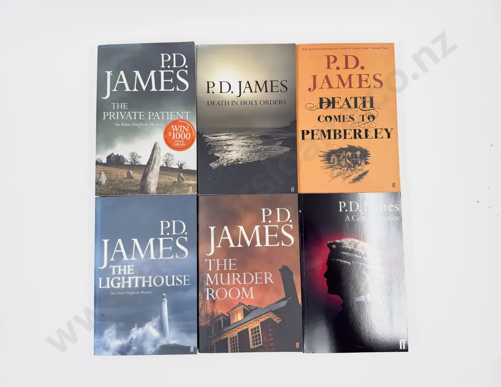 P D James - Six Large Format Paperbacks Image 1++