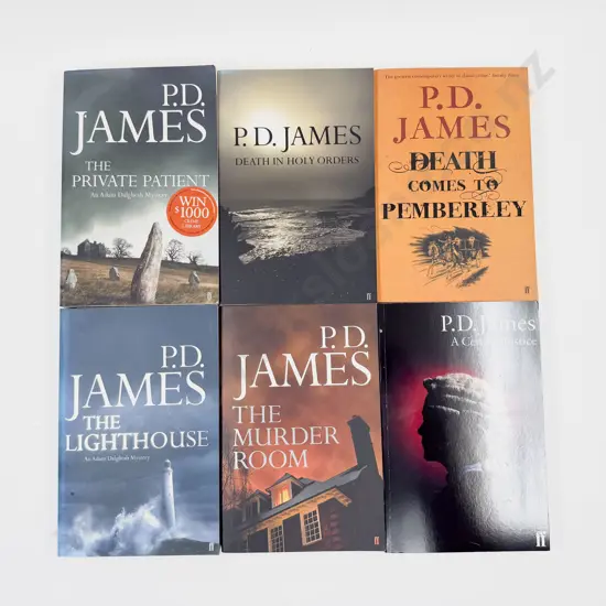 P D James - Six Large Format Paperbacks